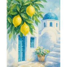 Citrons de Santorin | Peinture par numéro 30×40 cm