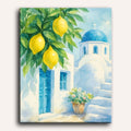 Citrons de Santorin | Peinture par numéro 30×40 cm