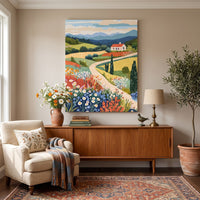 Collines Fleuries de Toscane | Peinture par numéro 30×40 cm
