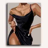 Femme Élégante | Peinture par numéro 30×40 cm