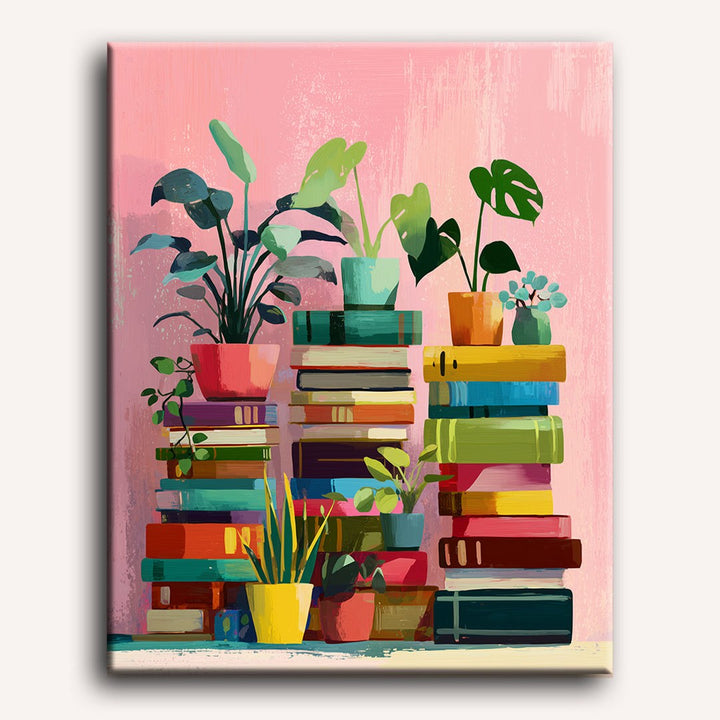 Histoires de Livres | Peinture par numéro 30×40 cm