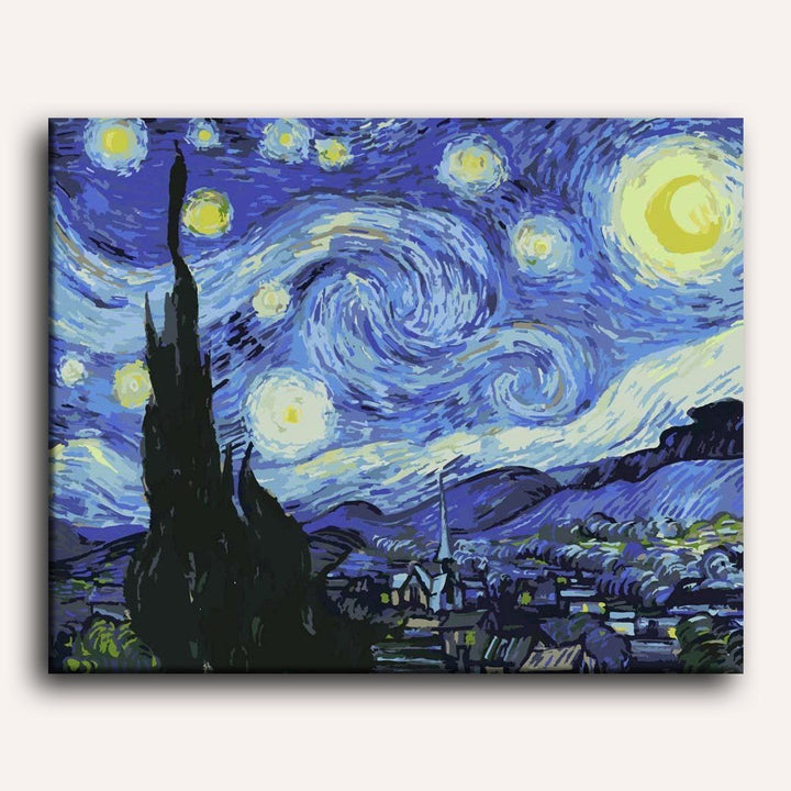 La Nuit Étoilée | Peinture par numéro 30×40 cm