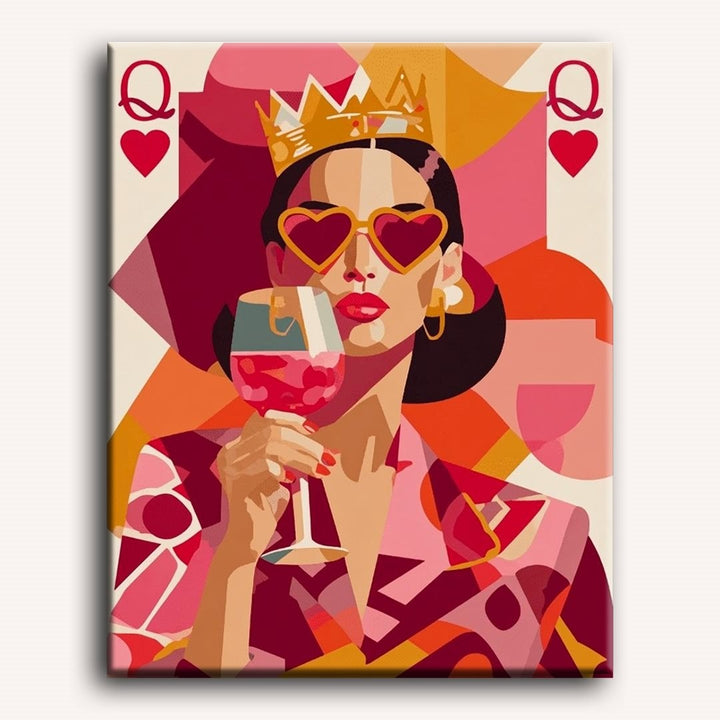 La reine pop art | Peinture par numéro 30×40 cm