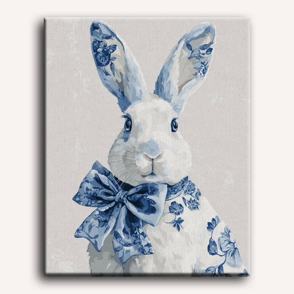 Lapin de Delft | Peinture par numéro 30×40 cm