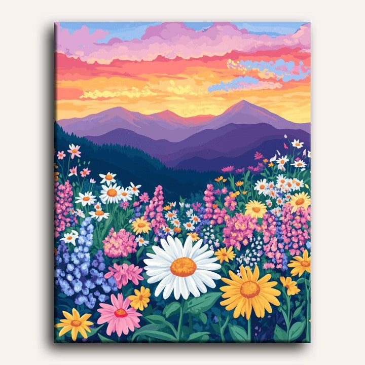 Prairie Fleurie | Peinture par numéro 30×40 cm