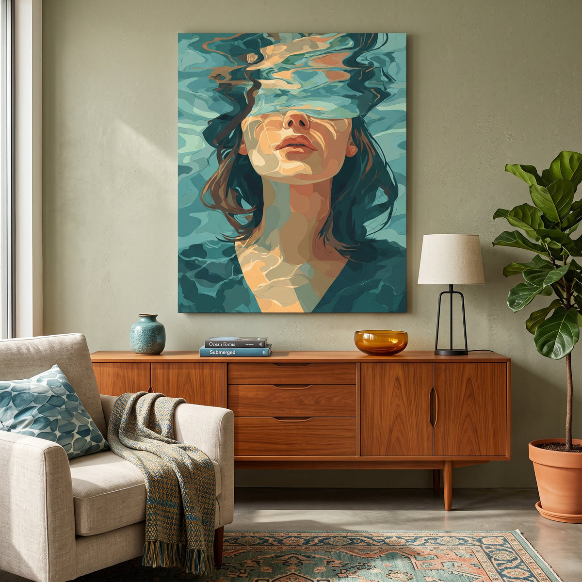 Sous l'Eau | Peinture par numéro 30×40 cm