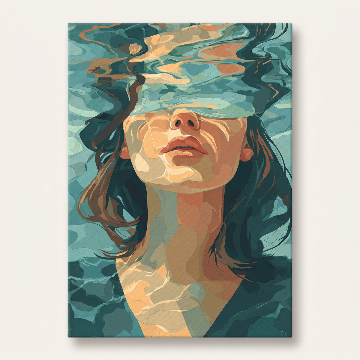 Sous l'Eau | Peinture par numéro 30×40 cm