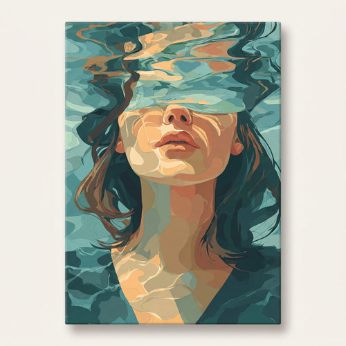 Sous l'Eau | Peinture par numéro 30×40 cm