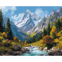 Torrent de Montagne | Peinture par numéro 30×40 cm