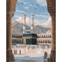 Vers la Kaaba | Peinture par numéro 30×40 cm