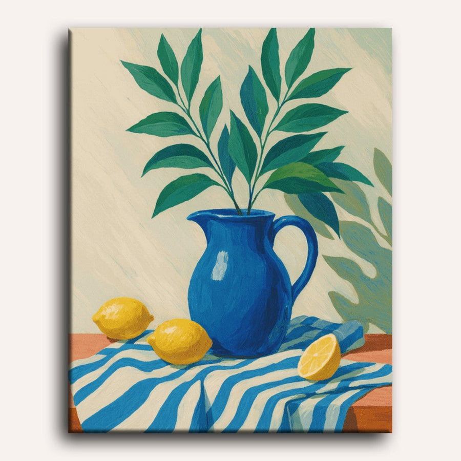 Toile numérotée avant peinture